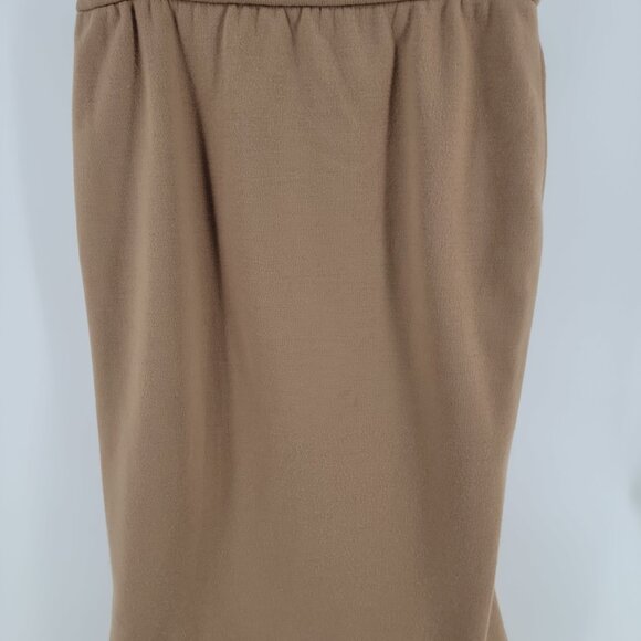 ✨ Bleyle 100% Wool Camel Pencil Skirt – Size 10 – Fully Lined w/ Pockets ✨ - Picture 3 of 10